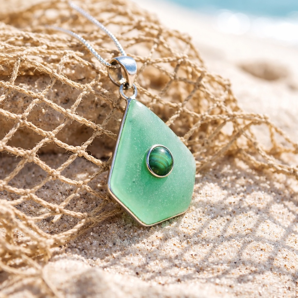 Adventurine & Malachite Necklace